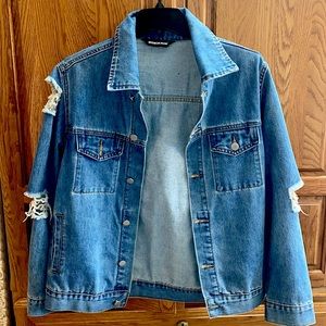 boyfriend / oversized jean jacket